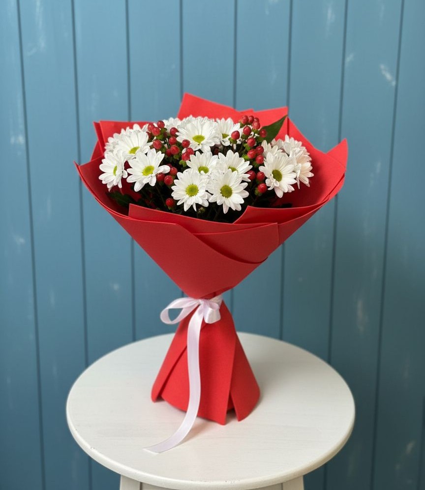 Букет цветов из: Хризантемы в Барыше