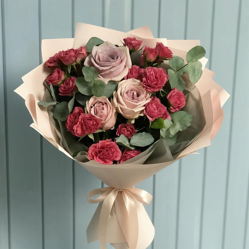 Букет цветов из: Гвоздики и Розы в Барыше