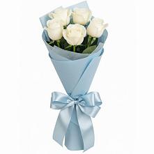 Букет 5 Белых роз Проуд #REPLACE_PRED# Барыше