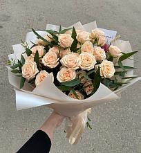 Букет Кремовые розы Латте в Барыше
