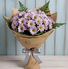 Букет цветов из:  Хризантемы #REPLACE_PRED# Барыше