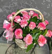 Цветочная композиция из Розы в корзине #REPLACE_PRED# Барыше