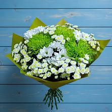 Букет цветов из:  Хризантемы #REPLACE_PRED# Барыше