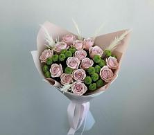 Букет цветов из:  Розы и Хризантемы в Барыше