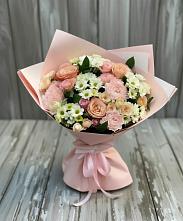 Букет цветов из:  Гвоздики, Розы и Хризантемы в Барыше