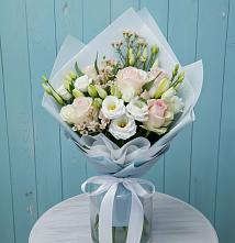 Букет цветов из:  Розы и Лизиантусы #REPLACE_PRED# Барыше