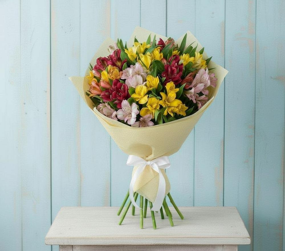 Букет цветов из: Альстромерии в Барыше