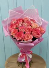 Букет 15 Розовых роз Равель в Барыше