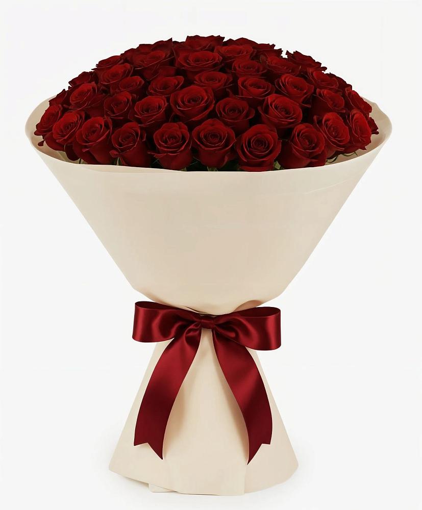 Букет 101 Бордовая роза Блэк Бакарра в Барыше