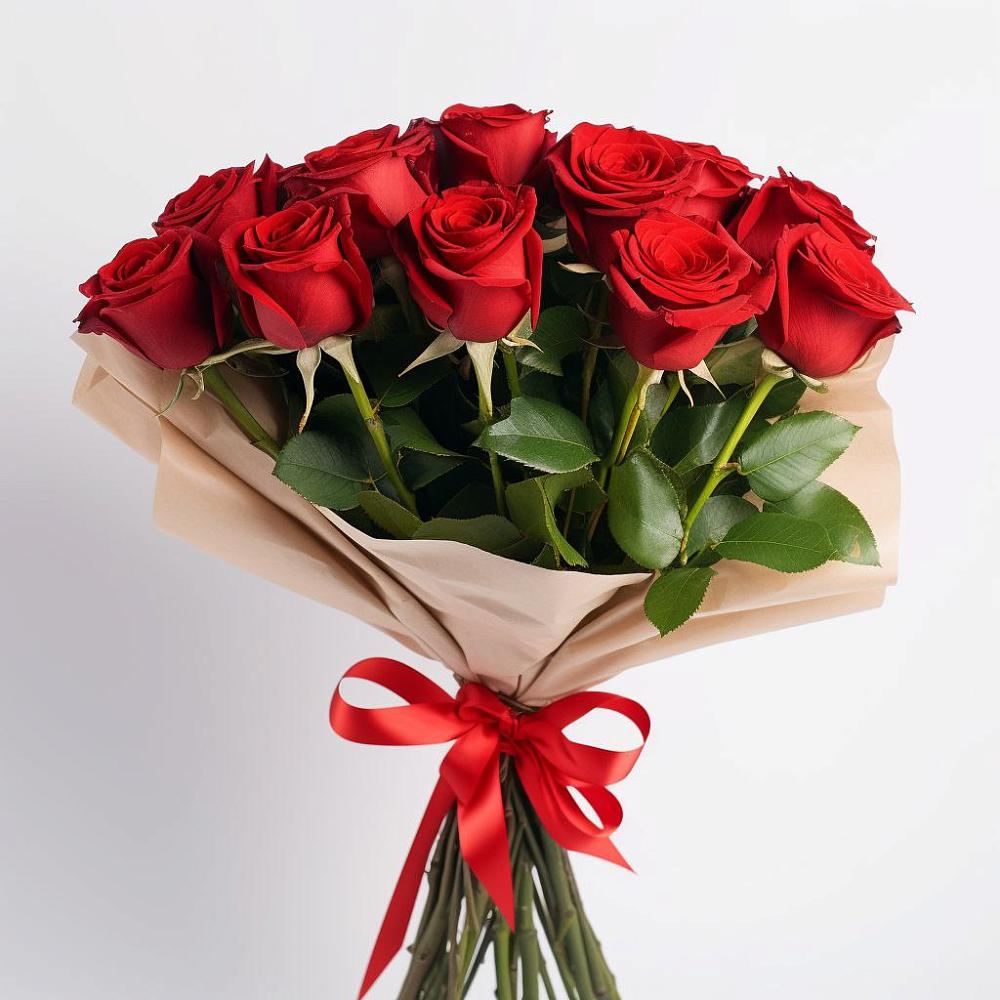 Букет 11 Красных роз Эдлесс Лав в Барыше